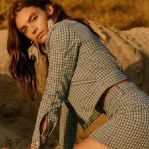 Reformation RARE SET Cher Denim 2 piece - Picture 2 of 2